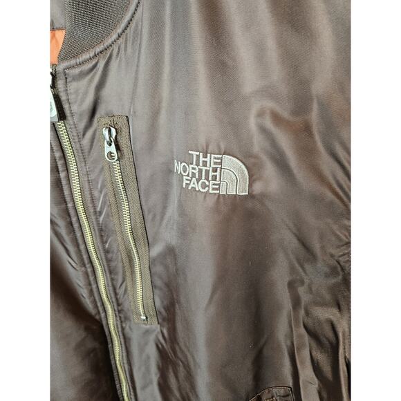 The North Face Bomber Jacket Brown Orange Liner Men's XL Zippers Outdoor Hunting - Picture 2 of 12